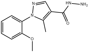 1-(2-METHOXYPHENYL)-5-METHYL-1H-PYRAZOLE-4-CARBOHYDRAZIDE Structural