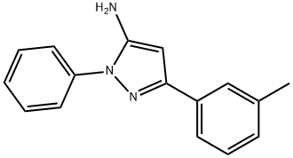 1-PHENYL-3-M-TOLYL-1H-PYRAZOL-5-AMINE Structural