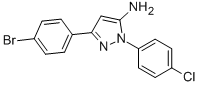 3-(4-Bromophenyl)-1-(4-chlorophenyl)-1H-pyrazol-5-ylamine