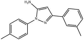 3-(3-METHYLPHENYL)-1-(4-METHYLPHENYL)-1H-PYRAZOL-5-AMINE Structural