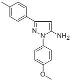 1-(4-METHOXYPHENYL)-3-P-TOLYL-1H-PYRAZOL-5-AMINE Structural