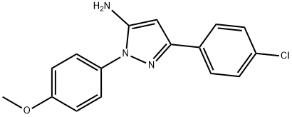 3-(4-CHLOROPHENYL)-1-(4-METHOXYPHENYL)-1H-PYRAZOL-5-AMINE