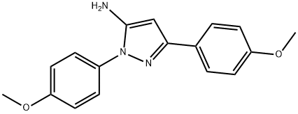 1,3-BIS(4-METHOXYPHENYL)-1H-PYRAZOL-5-AMINE Structural