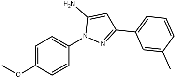 1-(4-METHOXYPHENYL)-3-M-TOLYL-1H-PYRAZOL-5-AMINE Structural