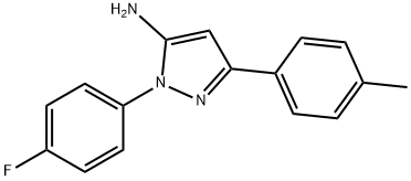 1-(4-FLUOROPHENYL)-3-(4-METHYLPHENYL)-1H-PYRAZOL-5-AMINE