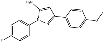 1-(4-FLUOROPHENYL)-3-(4-METHOXYPHENYL)-1H-PYRAZOL-5-AMINE