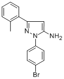 1-(4-BROMOPHENYL)-3-O-TOLYL-1H-PYRAZOL-5-AMINE Structural