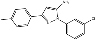 1-(3-CHLOROPHENYL)-3-P-TOLYL-1H-PYRAZOL-5-AMINE