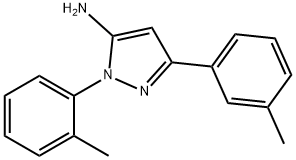 1-(2-METHYLPHENYL)-3-(3-METHYLPHENYL)-1H-PYRAZOL-5-AMINE Structural