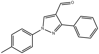 3-PHENYL-1-P-TOLYL-1H-PYRAZOLE-4-CARBALDEHYDE Structural