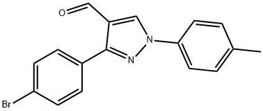 3-(4-BROMOPHENYL)-1-P-TOLYL-1H-PYRAZOLE-4-CARBALDEHYDE Structural