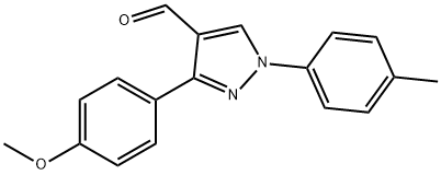 3-(4-METHOXYPHENYL)-1-P-TOLYL-1H-PYRAZOLE-4-CARBALDEHYDE Structural