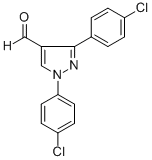 1,3-BIS(4-CHLOROPHENYL)-1H-PYRAZOLE-4-CARBALDEHYDE Structural