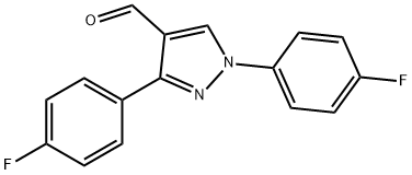 1,3-BIS(4-FLUOROPHENYL)-1H-PYRAZOLE-4-CARBALDEHYDE Structural