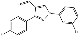 1-(3-CHLOROPHENYL)-3-(4-FLUOROPHENYL)-1H-PYRAZOLE-4-CARBALDEHYDE