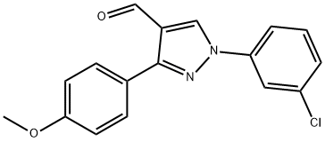 1-(3-CHLOROPHENYL)-3-(4-METHOXYPHENYL)-1H-PYRAZOLE-4-CARBALDEHYDE