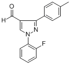 1-(2-FLUOROPHENYL)-3-P-TOLYL-1H-PYRAZOLE-4-CARBALDEHYDE Structural