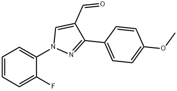 1-(2-FLUOROPHENYL)-3-(4-METHOXYPHENYL)-1H-PYRAZOLE-4-CARBALDEHYDE