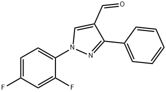 1-(2,4-DIFLUOROPHENYL)-3-PHENYL-1H-PYRAZOLE-4-CARBALDEHYDE Structural