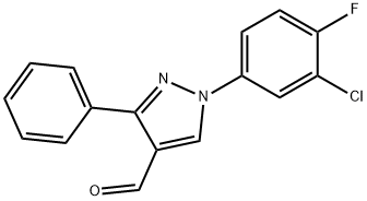 1-(3-CHLORO-4-FLUOROPHENYL)-3-PHENYL-1H-PYRAZOLE-4-CARBALDEHYDE