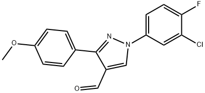 1-(3-CHLORO-4-FLUOROPHENYL)-3-(4-METHOXYPHENYL)-1H-PYRAZOLE-4-CARBALDEHYDE