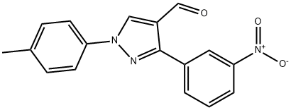 3-(3-NITROPHENYL)-1-P-TOLYL-1H-PYRAZOLE-4-CARBALDEHYDE Structural