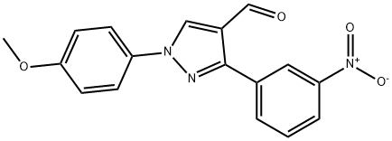 1-(4-METHOXYPHENYL)-3-(3-NITROPHENYL)-1H-PYRAZOLE-4-CARBALDEHYDE Structural