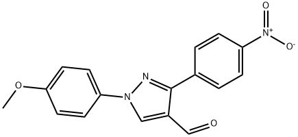 1-(4-METHOXYPHENYL)-3-(4-NITROPHENYL)-1H-PYRAZOLE-4-CARBALDEHYDE Structural