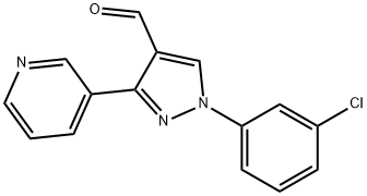 1-(3-CHLOROPHENYL)-3-(PYRIDIN-3-YL)-1H-PYRAZOLE-4-CARBALDEHYDE