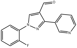 1-(2-FLUOROPHENYL)-3-(PYRIDIN-3-YL)-1H-PYRAZOLE-4-CARBALDEHYDE