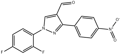 1-(2,4-DIFLUOROPHENYL)-3-(4-NITROPHENYL)-1H-PYRAZOLE-4-CARBALDEHYDE