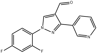 1-(2,4-DIFLUOROPHENYL)-3-(PYRIDIN-3-YL)-1H-PYRAZOLE-4-CARBALDEHYDE