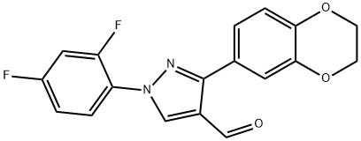 1-(2,4-DIFLUOROPHENYL)-3-(2,3-DIHYDROBENZO[B][1,4]DIOXIN-6-YL)-1H-PYRAZOLE-4-CARBALDEHYDE