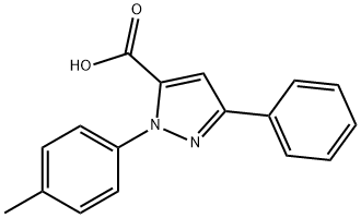 3-PHENYL-1-P-TOLYL-1H-PYRAZOLE-5-CARBOXYLIC ACID Structural