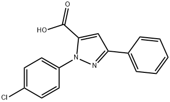 2-(4-CHLORO-PHENYL)-5-PHENYL-2H-PYRAZOLE-3-CARBOXYLIC ACID Structural