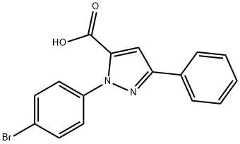 2-(4-BROMO-PHENYL)-5-PHENYL-2H-PYRAZOLE-3-CARBOXYLIC ACID Structural