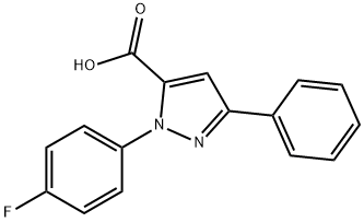 2-(4-FLUORO-PHENYL)-5-PHENYL-2H-PYRAZOLE-3-CARBOXYLIC ACID Structural