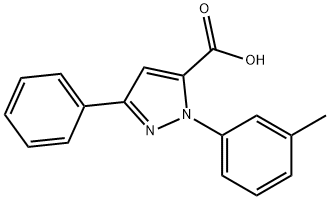 3-PHENYL-1-M-TOLYL-1H-PYRAZOLE-5-CARBOXYLIC ACID Structural