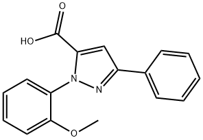 1-(2-METHOXYPHENYL)-3-PHENYL-1H-PYRAZOLE-5-CARBOXYLIC ACID Structural