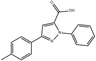 1-PHENYL-3-P-TOLYL-1H-PYRAZOLE-5-CARBOXYLIC ACID Structural