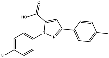 1-(4-CHLOROPHENYL)-3-P-TOLYL-1H-PYRAZOLE-5-CARBOXYLIC ACID Structural