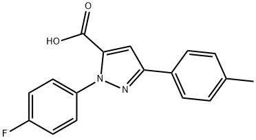 1-(4-FLUOROPHENYL)-3-P-TOLYL-1H-PYRAZOLE-5-CARBOXYLIC ACID Structural