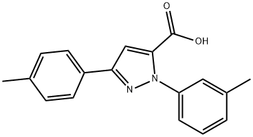 1-M-TOLYL-3-P-TOLYL-1H-PYRAZOLE-5-CARBOXYLIC ACID Structural