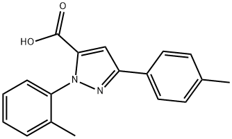 1-O-TOLYL-3-P-TOLYL-1H-PYRAZOLE-5-CARBOXYLIC ACID Structural