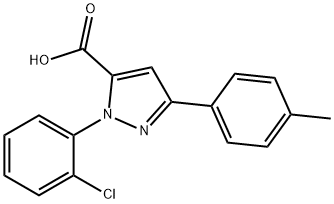 1-(2-CHLOROPHENYL)-3-P-TOLYL-1H-PYRAZOLE-5-CARBOXYLIC ACID Structural