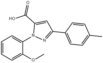 1-(2-METHOXYPHENYL)-3-P-TOLYL-1H-PYRAZOLE-5-CARBOXYLIC ACID Structural