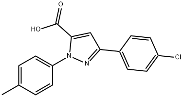 3-(4-CHLOROPHENYL)-1-P-TOLYL-1H-PYRAZOLE-5-CARBOXYLIC ACID Structural