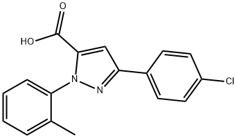 3-(4-CHLOROPHENYL)-1-O-TOLYL-1H-PYRAZOLE-5-CARBOXYLIC ACID