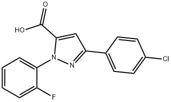 3-(4-CHLOROPHENYL)-1-(2-FLUOROPHENYL)-1H-PYRAZOLE-5-CARBOXYLIC ACID