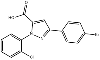 3-(4-BROMOPHENYL)-1-(2-CHLOROPHENYL)-1H-PYRAZOLE-5-CARBOXYLIC ACID